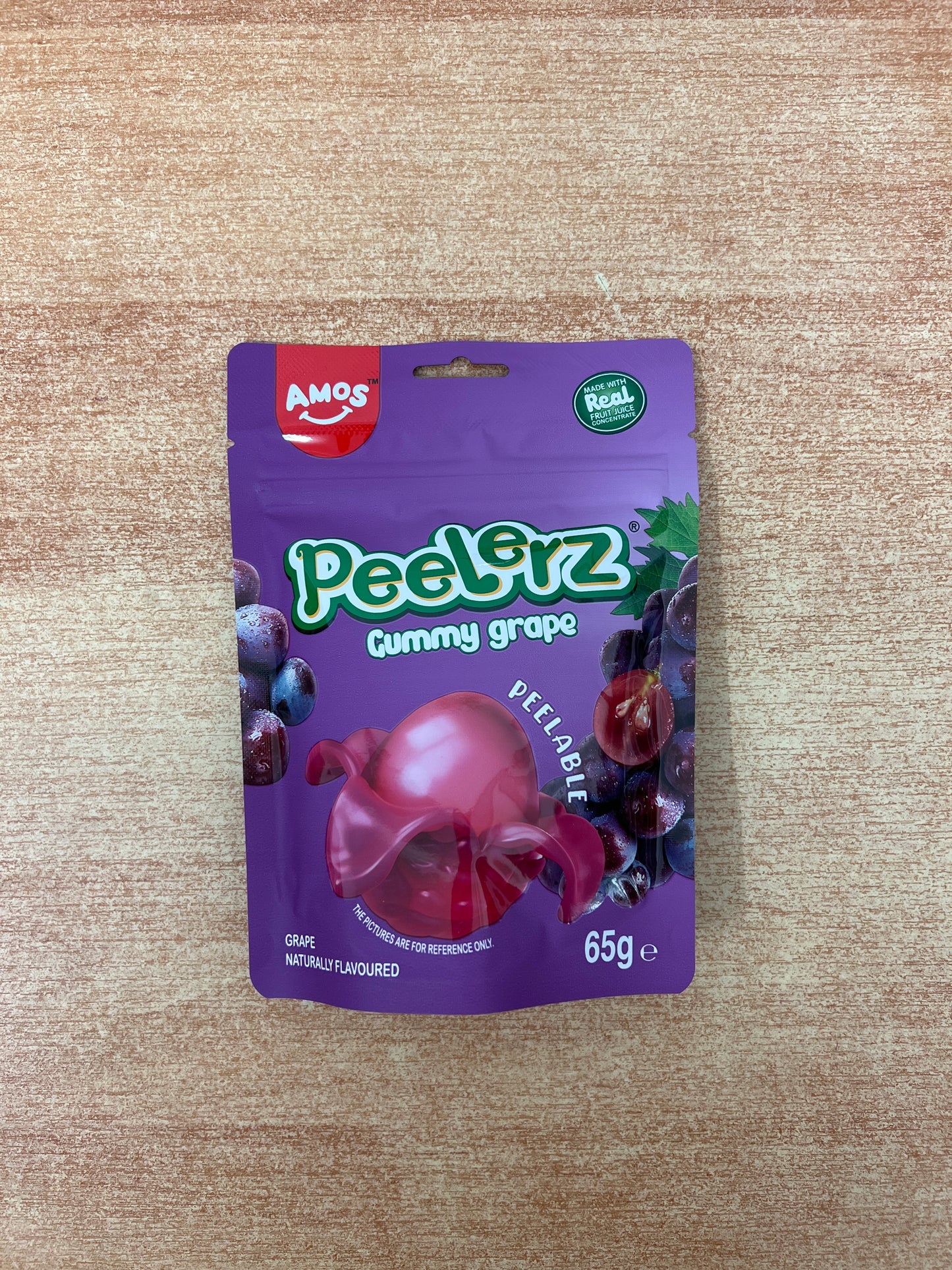 Amos Peelerz Gummy Grape 65g