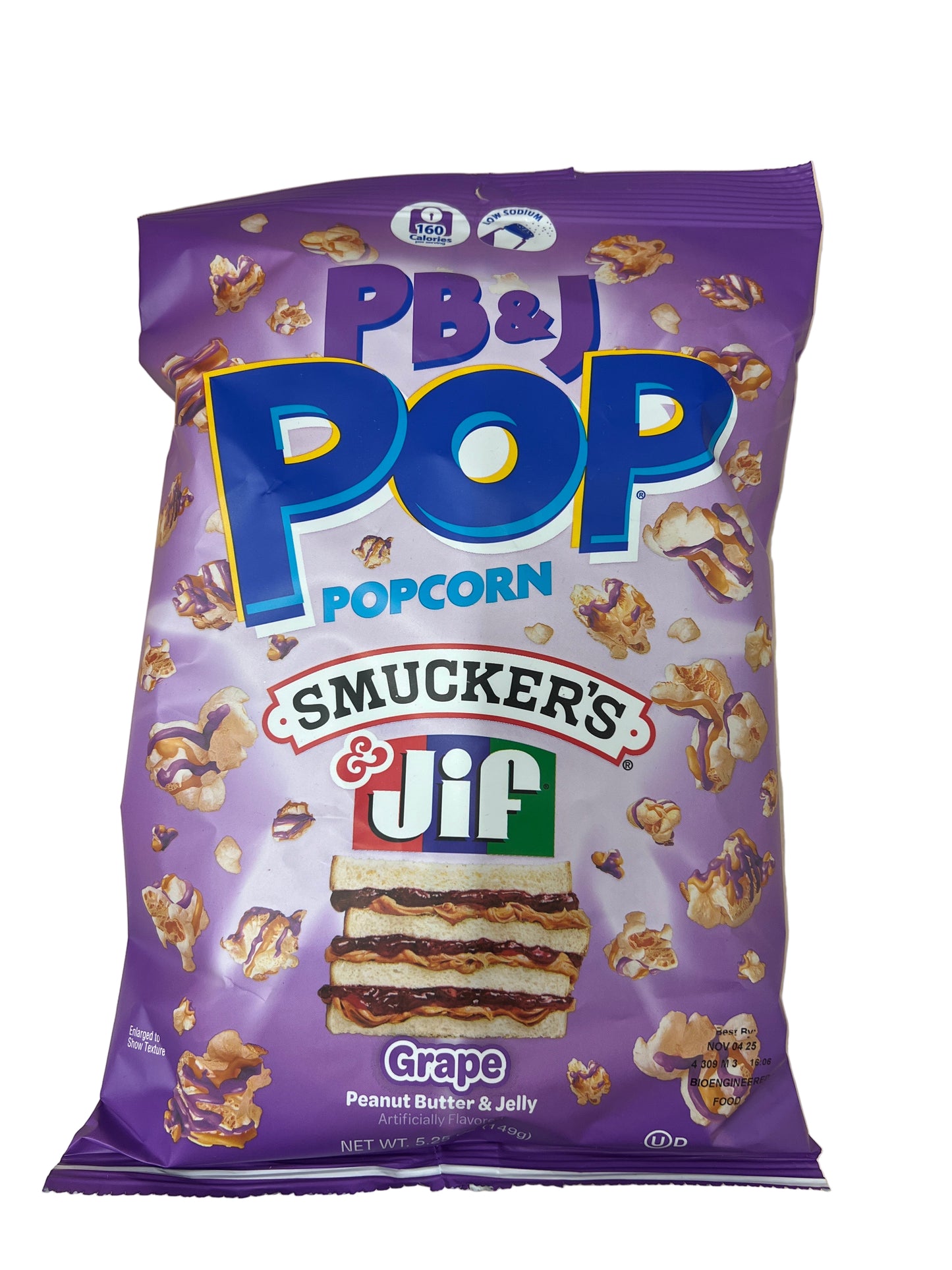 PB & J Pop Peanut Butter & Grape 149g MHD 04.11.2025