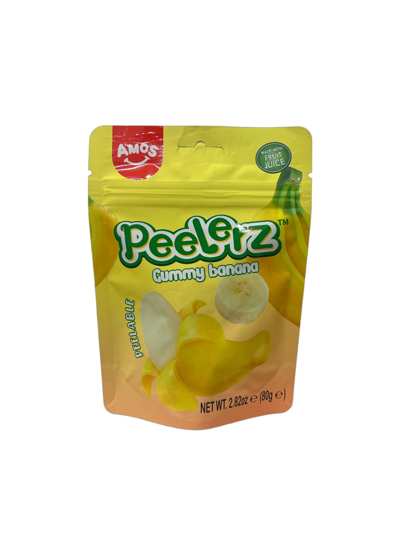 Amos Peelerz Gummy Banana 80g MHD 21.12.2025