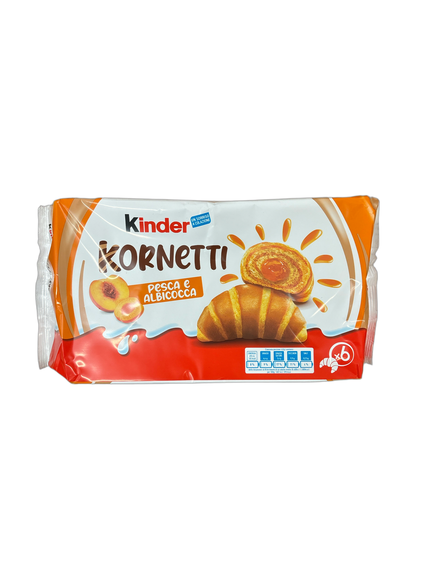 Kinder Kornetti Pesca e Albicocca Italien 252g