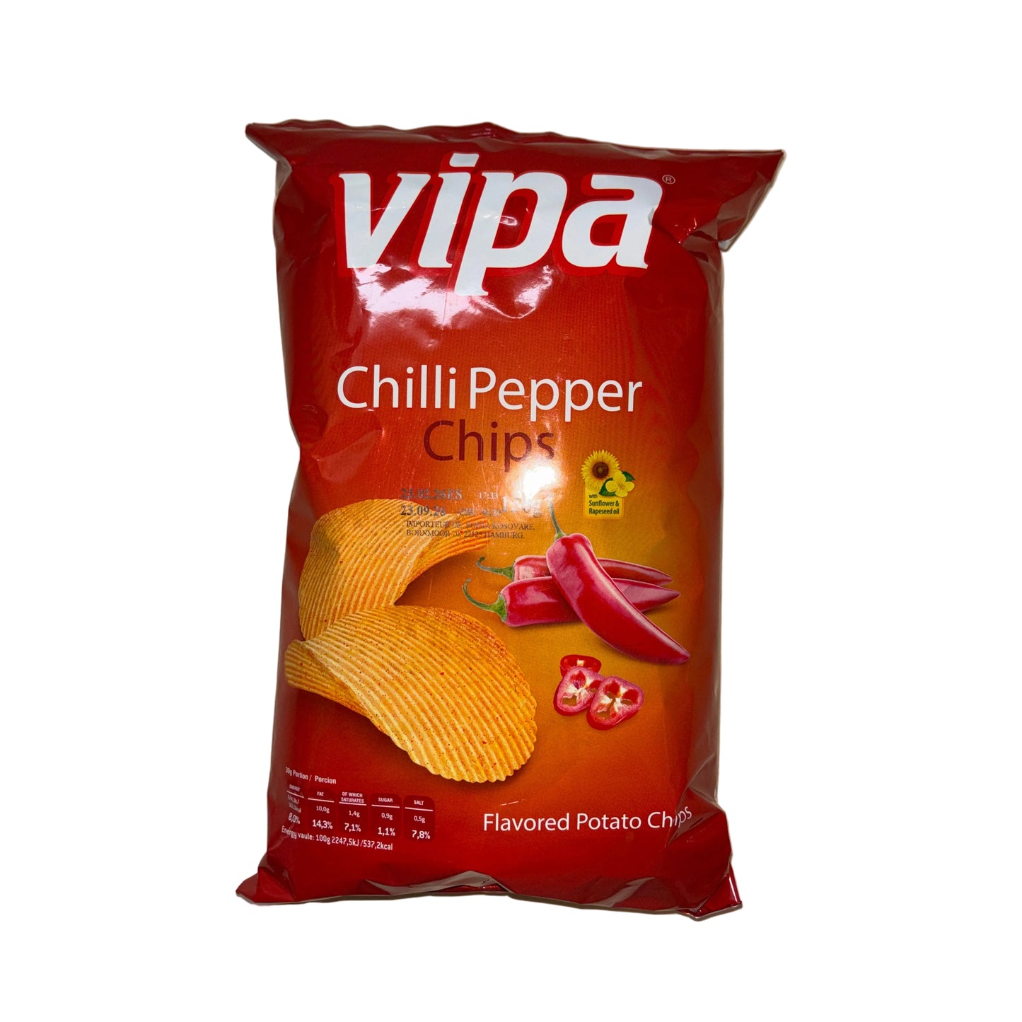 Vipa Chips Chilli Pepper Kosovo 130g MHD 23.09.2026