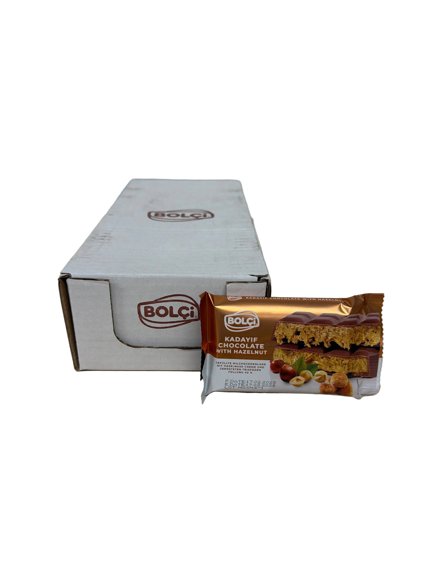 Bolci Dubai Style Hazelnut Chocolate Karton 20x65g / MHD 17.02.2026