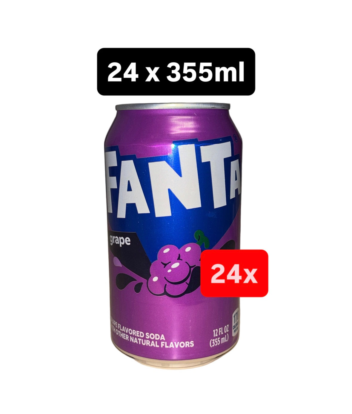 24x Fanta Grape USA Bundle 355ml MHD: 22.12.2025