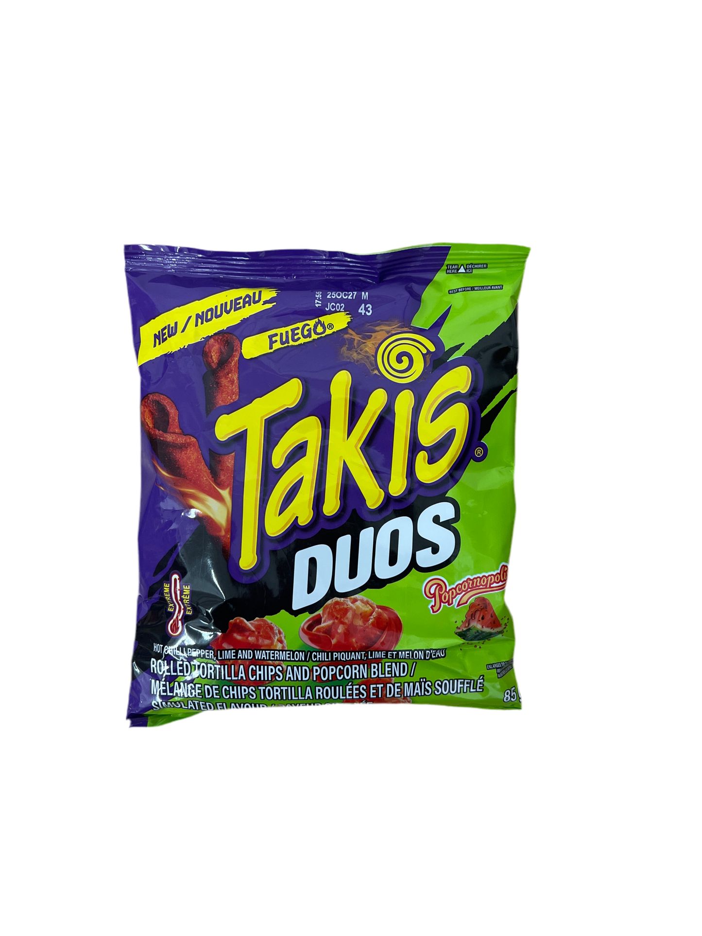 Takis Dous Fuego & Popcorn 85g MHD 25.10.2025
