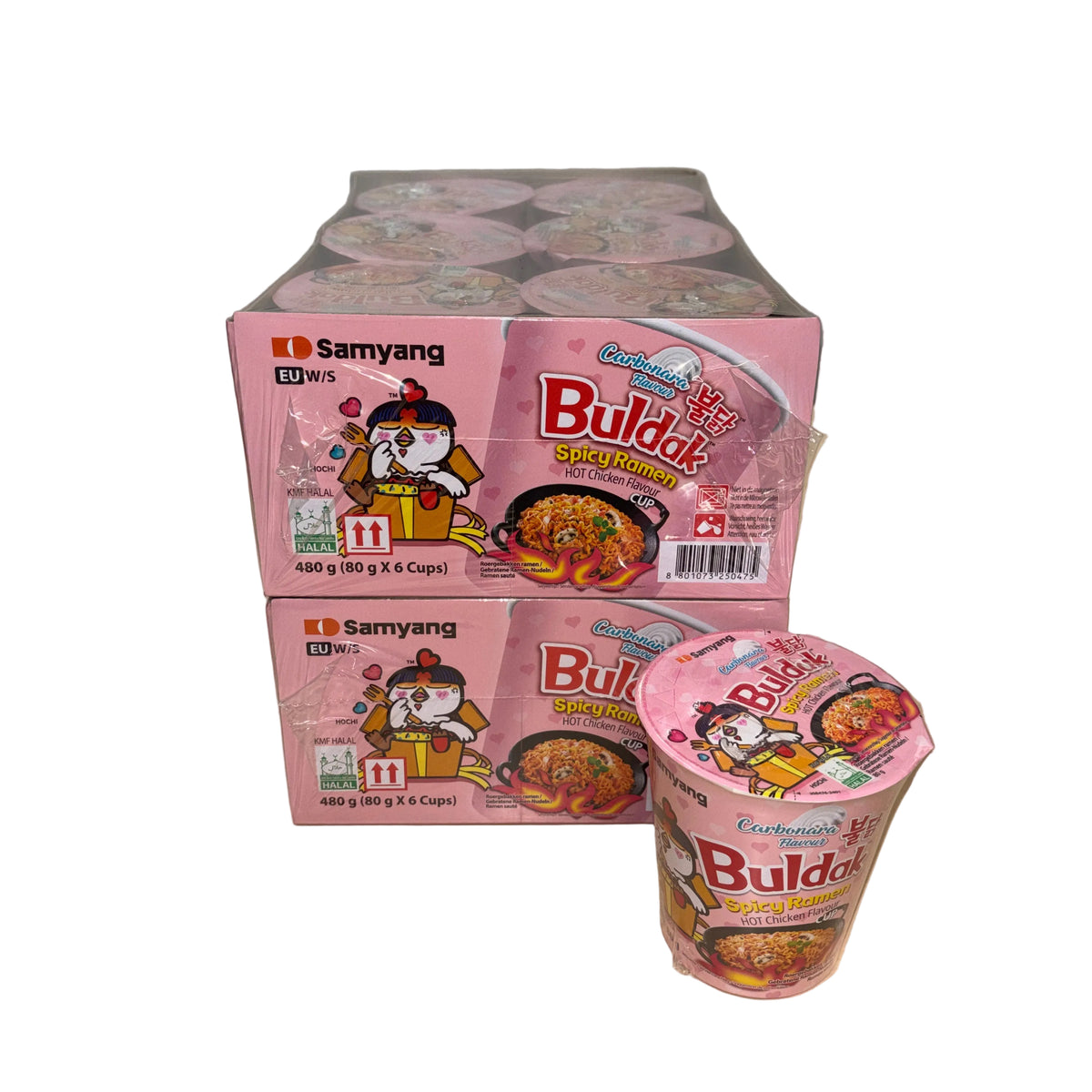 12x Samyang Buldak Carbonara Cups Bundle 12x80g