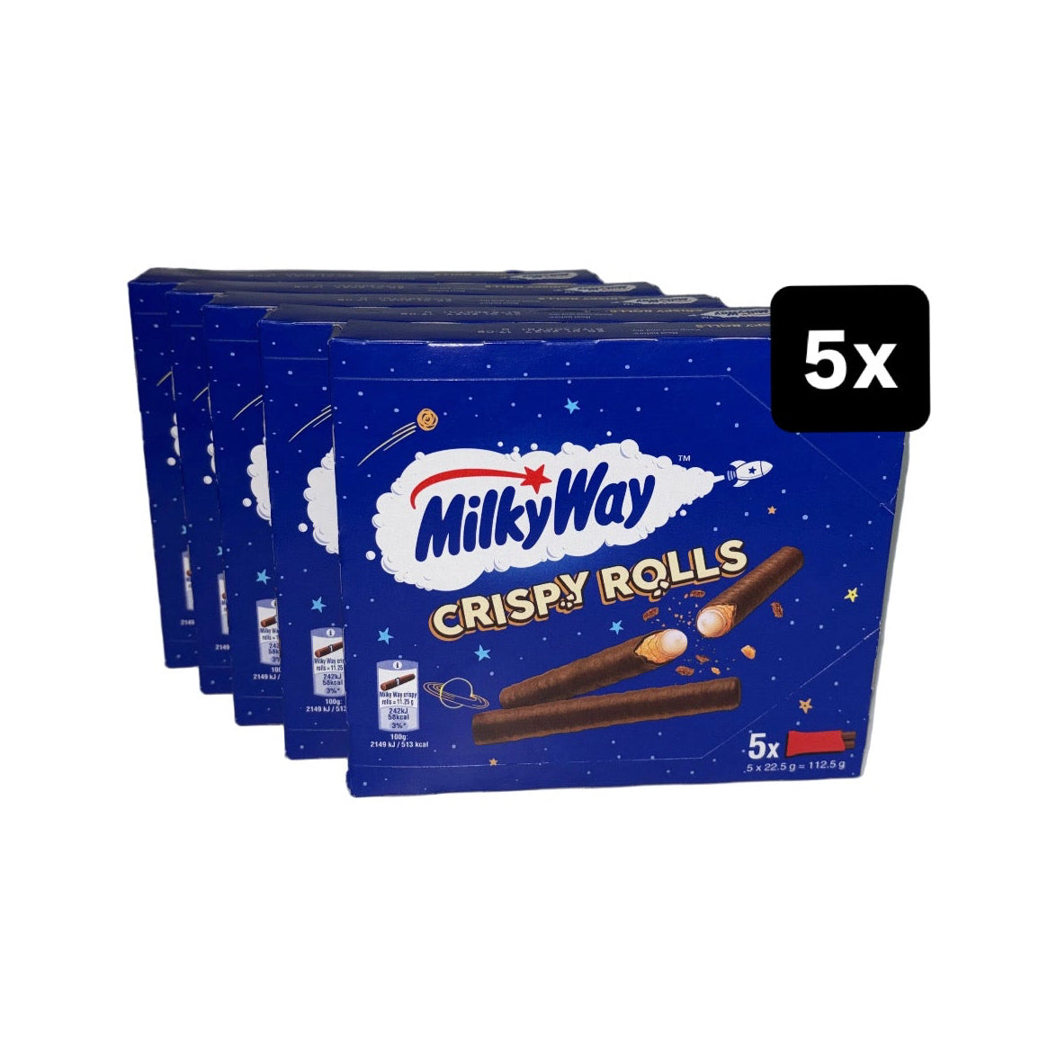 5x MilkyWay Crispy Rolls Bundle 5x112,5g