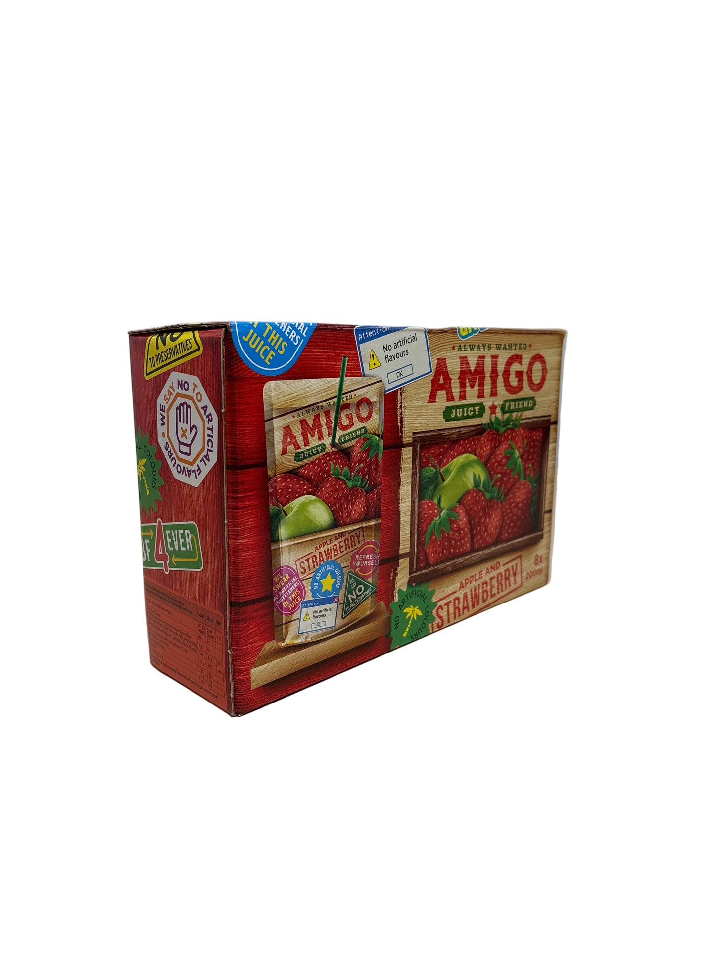 Amigo Apple & Strawberry 8x200ml