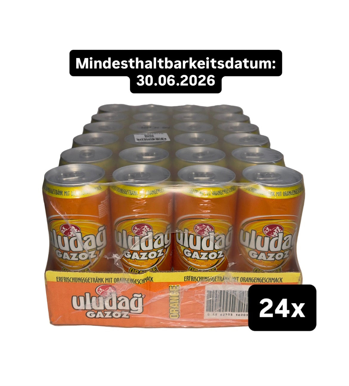 Uludag Gazoz Orange Tray 24x330ml / MHD 30.06.2026