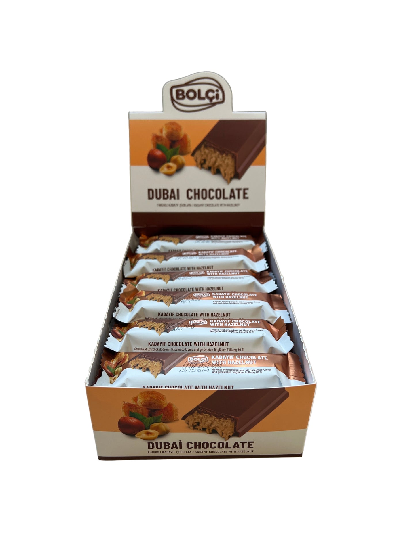 Bolci Dubai Style Hazelnut Riegel Karton 24x30g