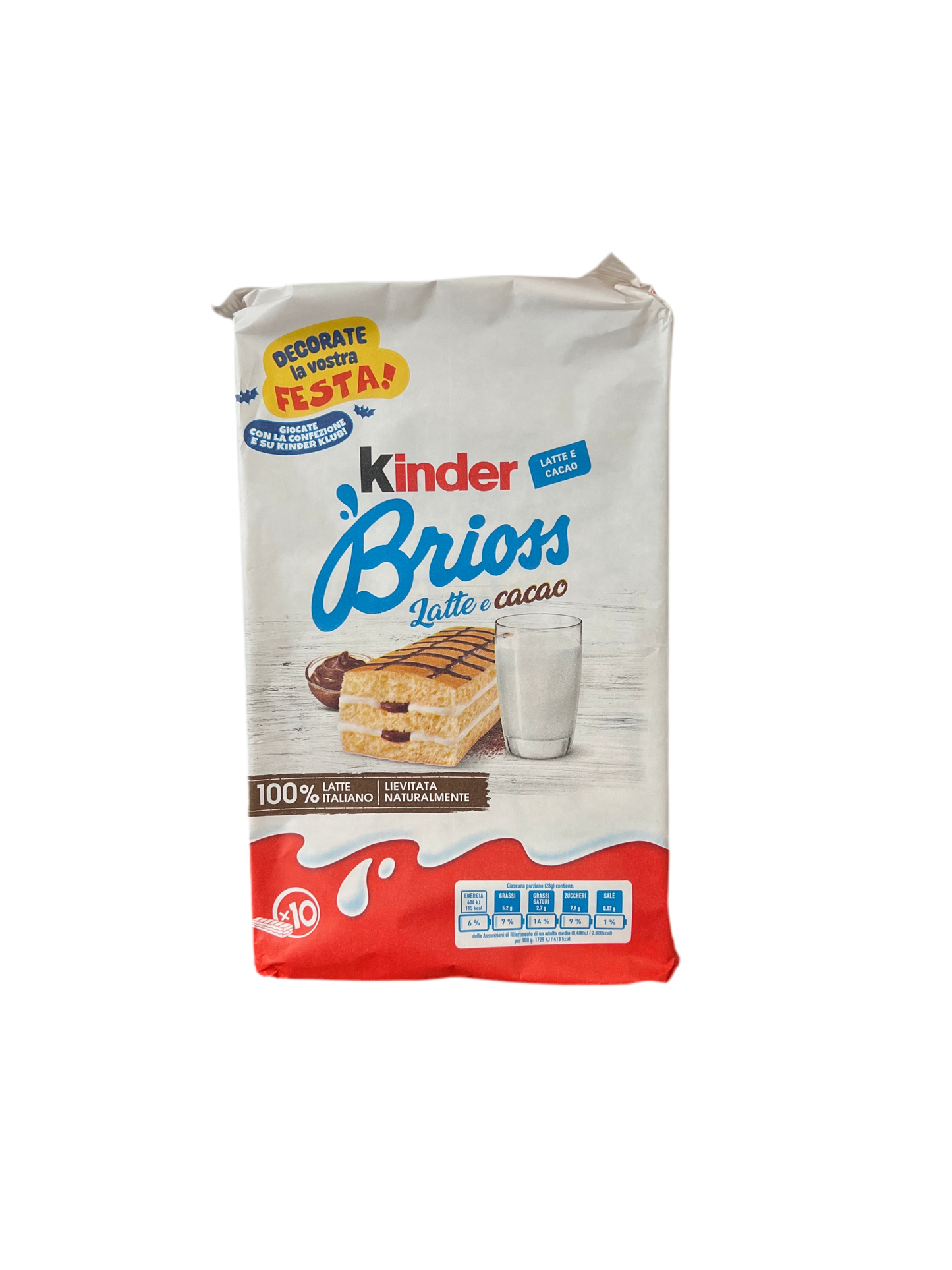 Kinder Brioss Latte E Cacao Italien 280g