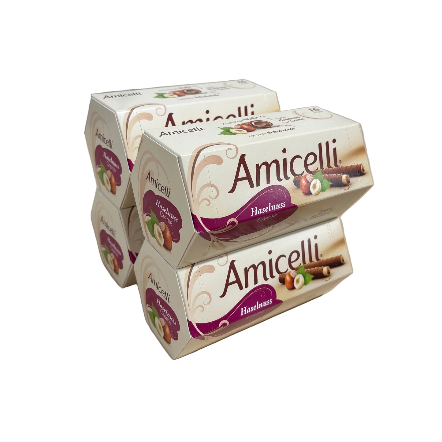 4x Amicelli Haselnuss Karton 4x200g