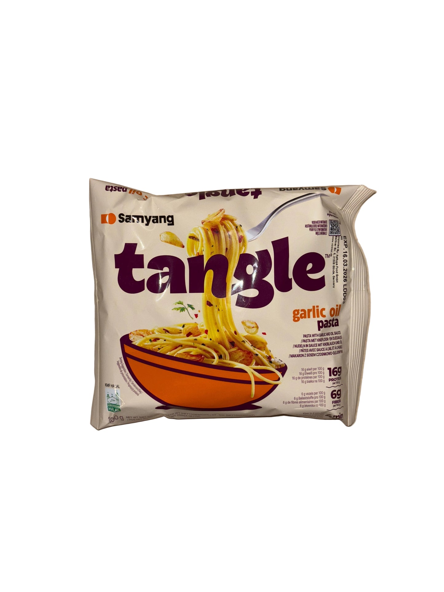Samyang Tangle Instant Pasta Garlic Oil 100g MHD 16.03.2026