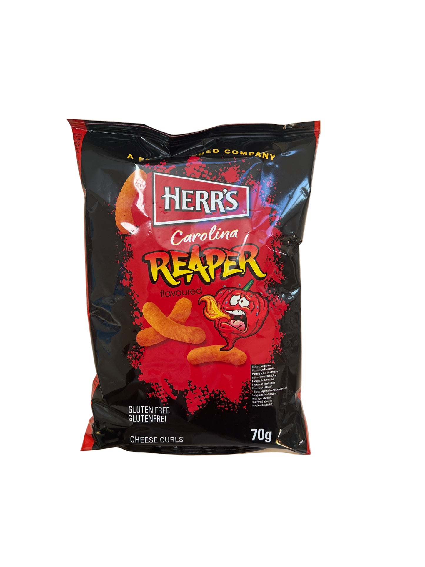 Herr‘s Carolina Reaper Cheese Curls 70g