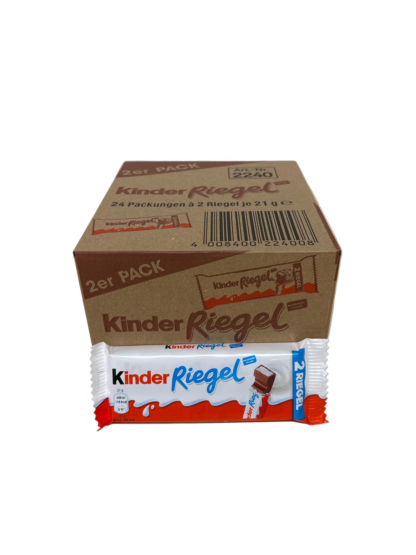 Kinder Riegel 2er Pack Karton 24x21g