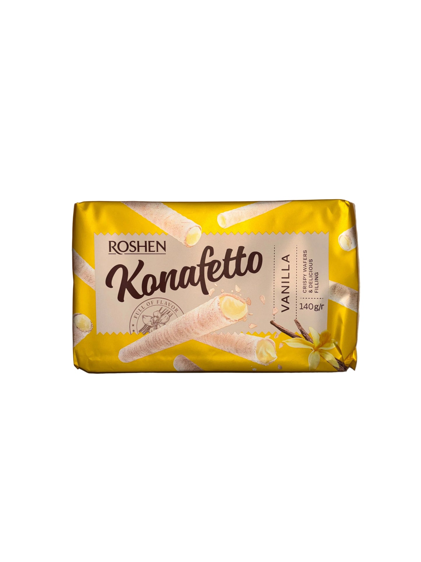 Roshen Wafer Rolls Vanilla Ukraine 140g