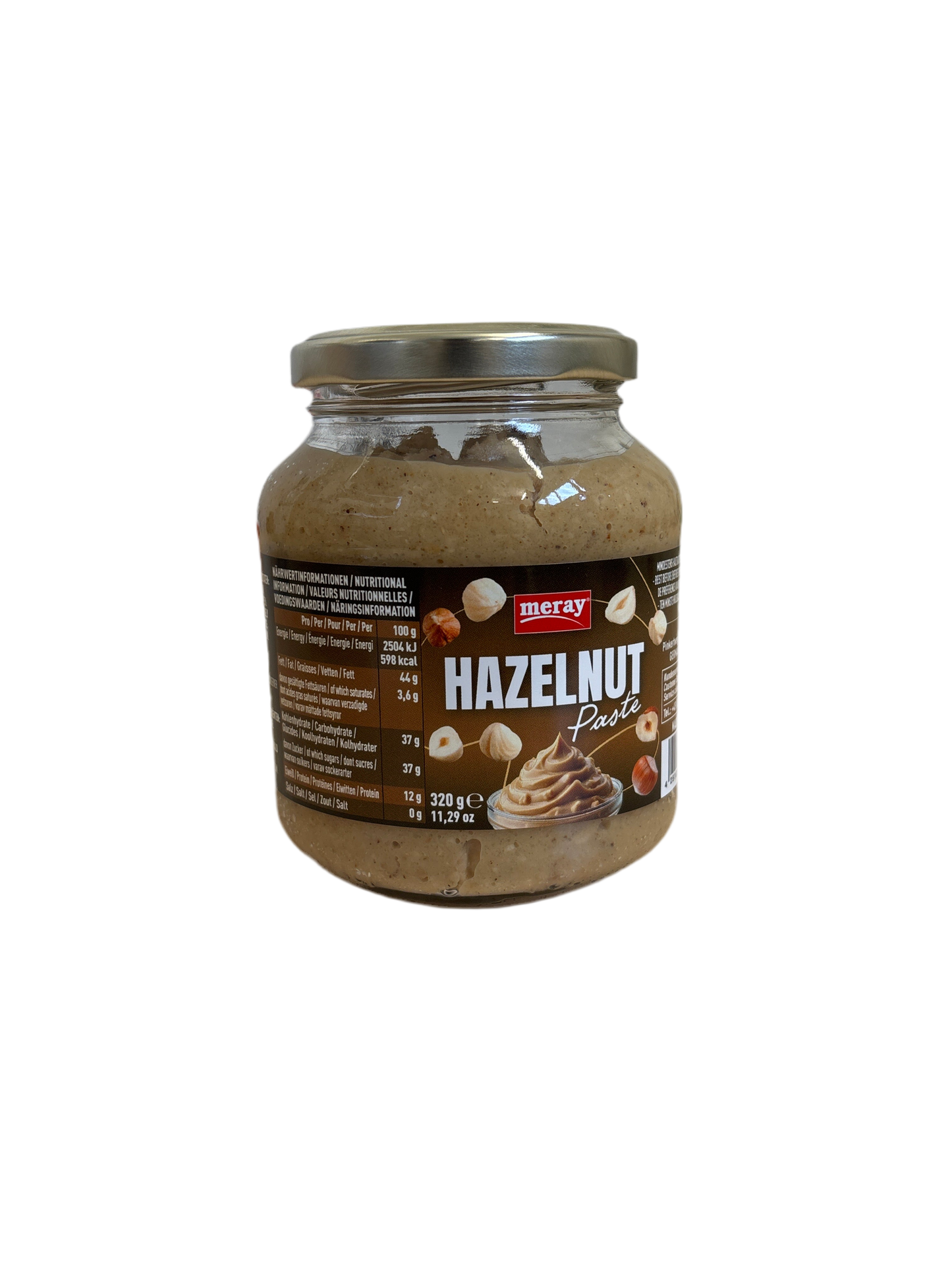 Meray Haselnusspaste 320g MHD 01.01.2026