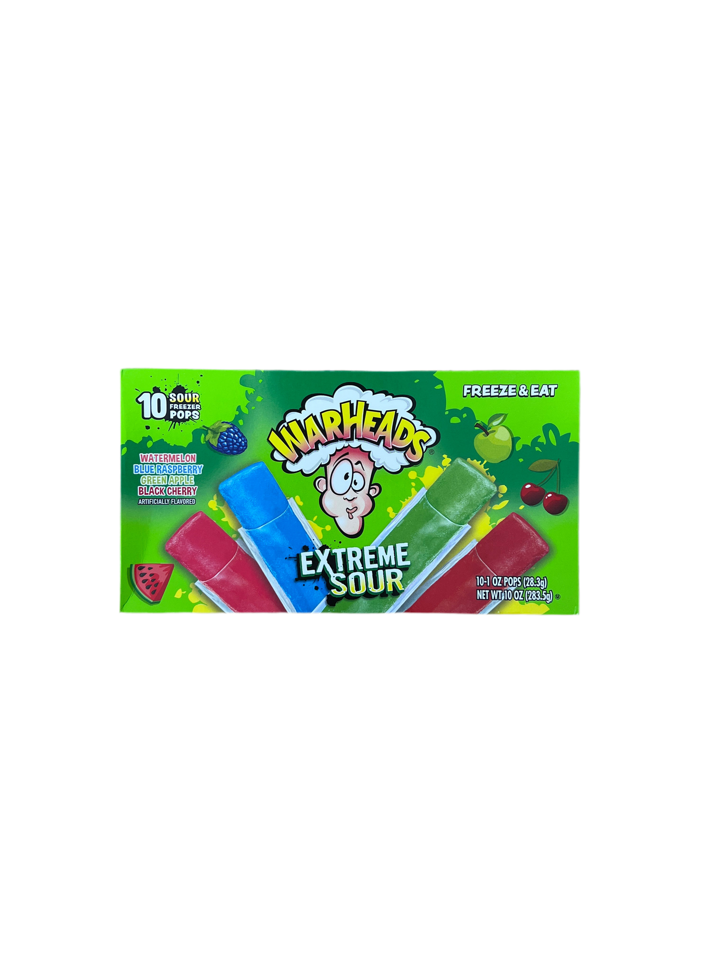 Warheads Ice Freezer Pops 283g