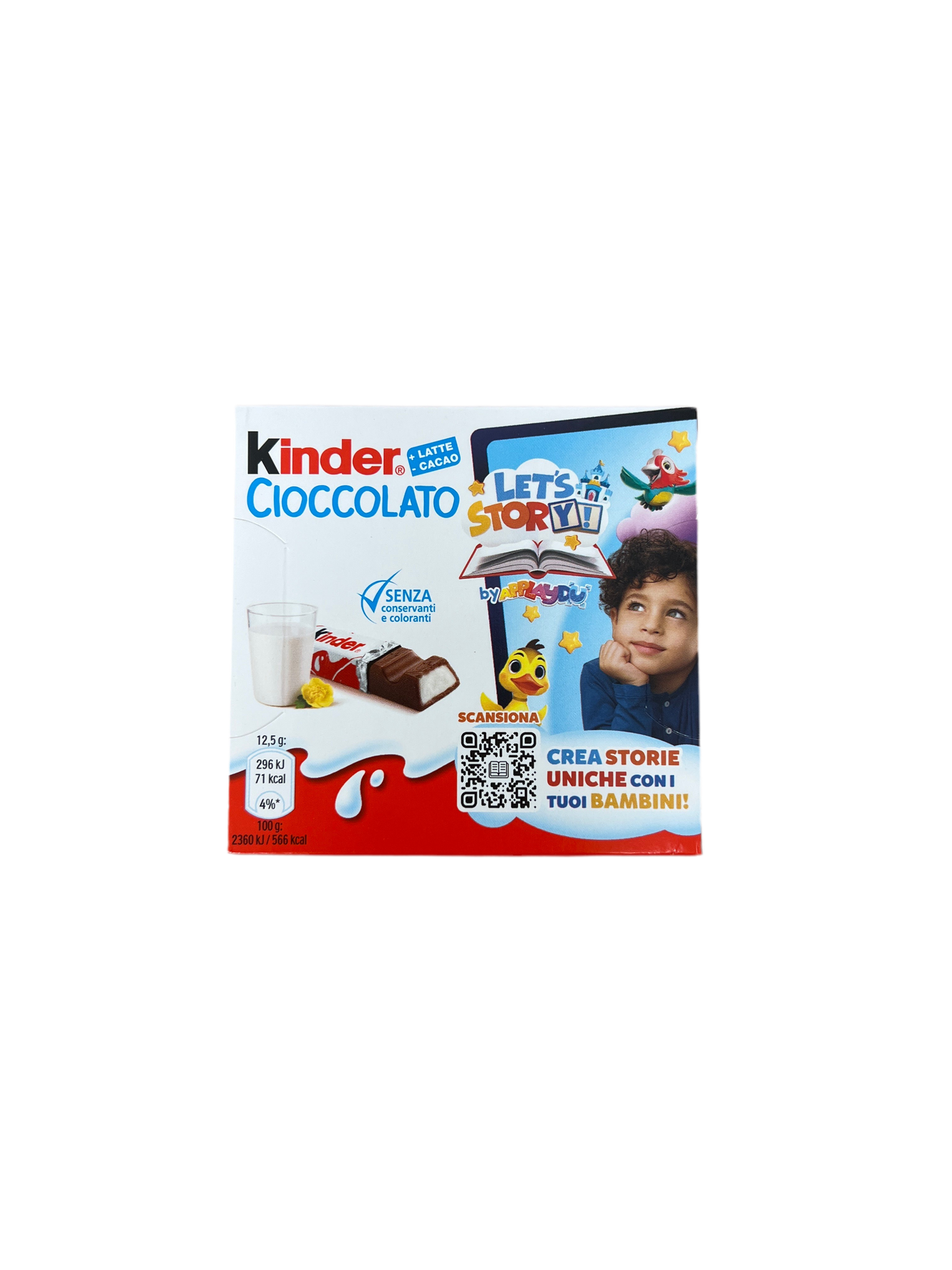 Kinder Ciccolato Riegel 4er Pack Italien 50g