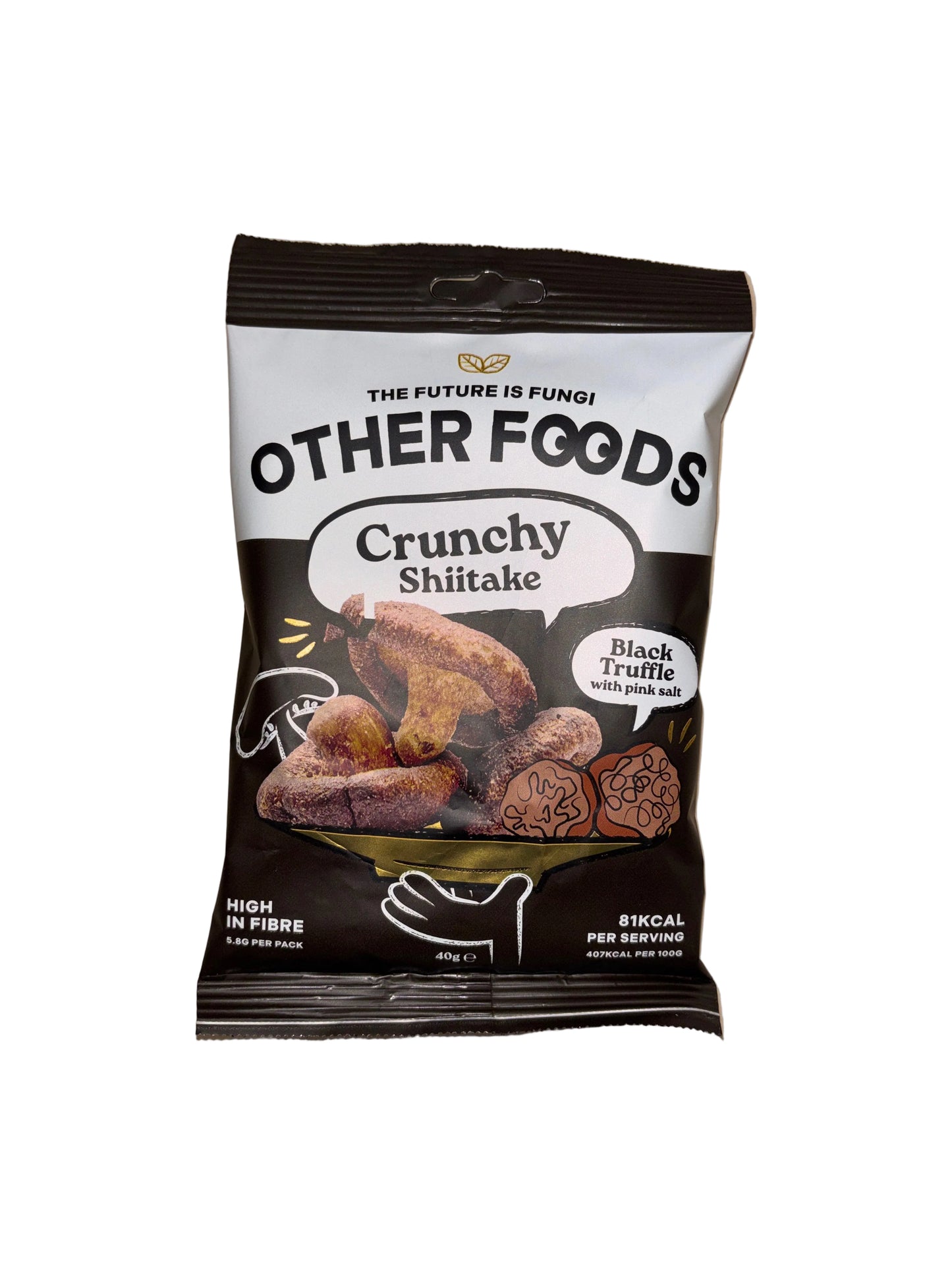 Other Foods Crunchy Shiitake Black Truffle With Pink Salt 40g