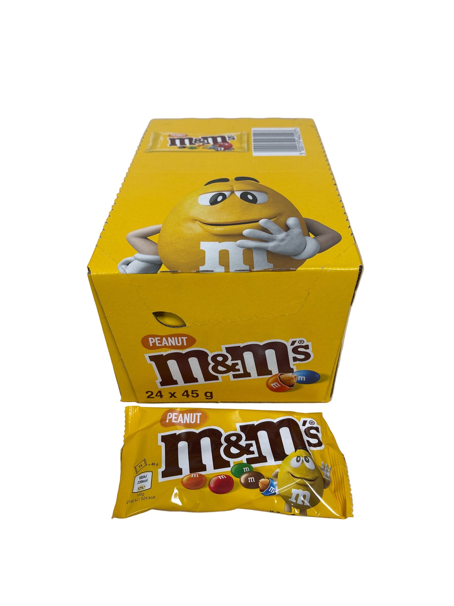 M&M‘s Peanut Einzelbeutel 24er Karton 24x45g