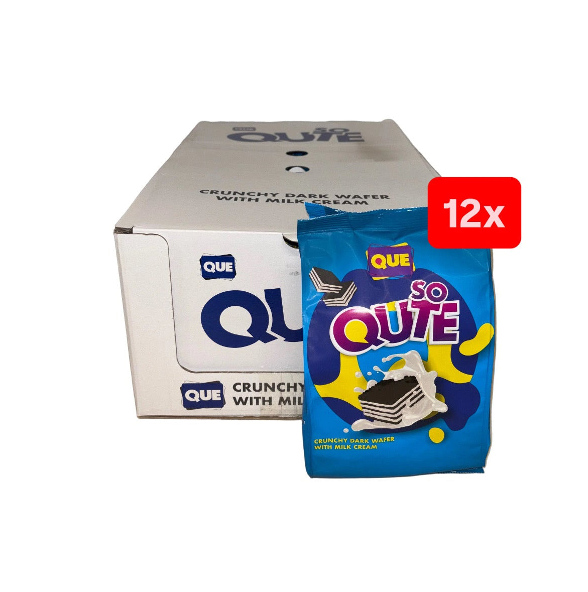 12x Que So Qute Dark Wafer Bites With Milk Cream 12x150g / MHD 20.11.2025!!!