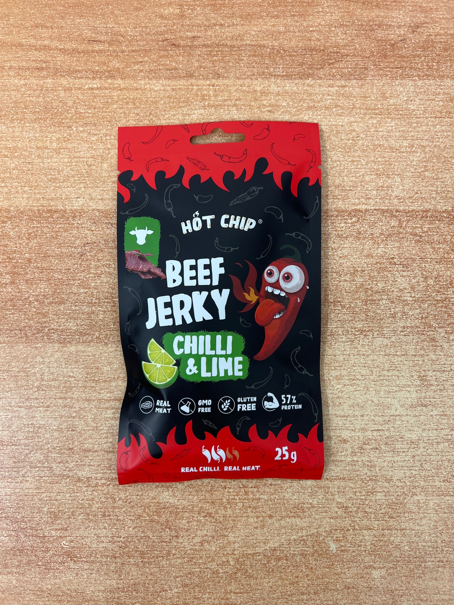 Hot Chip Beef Jerky Chilli & Lime 25g