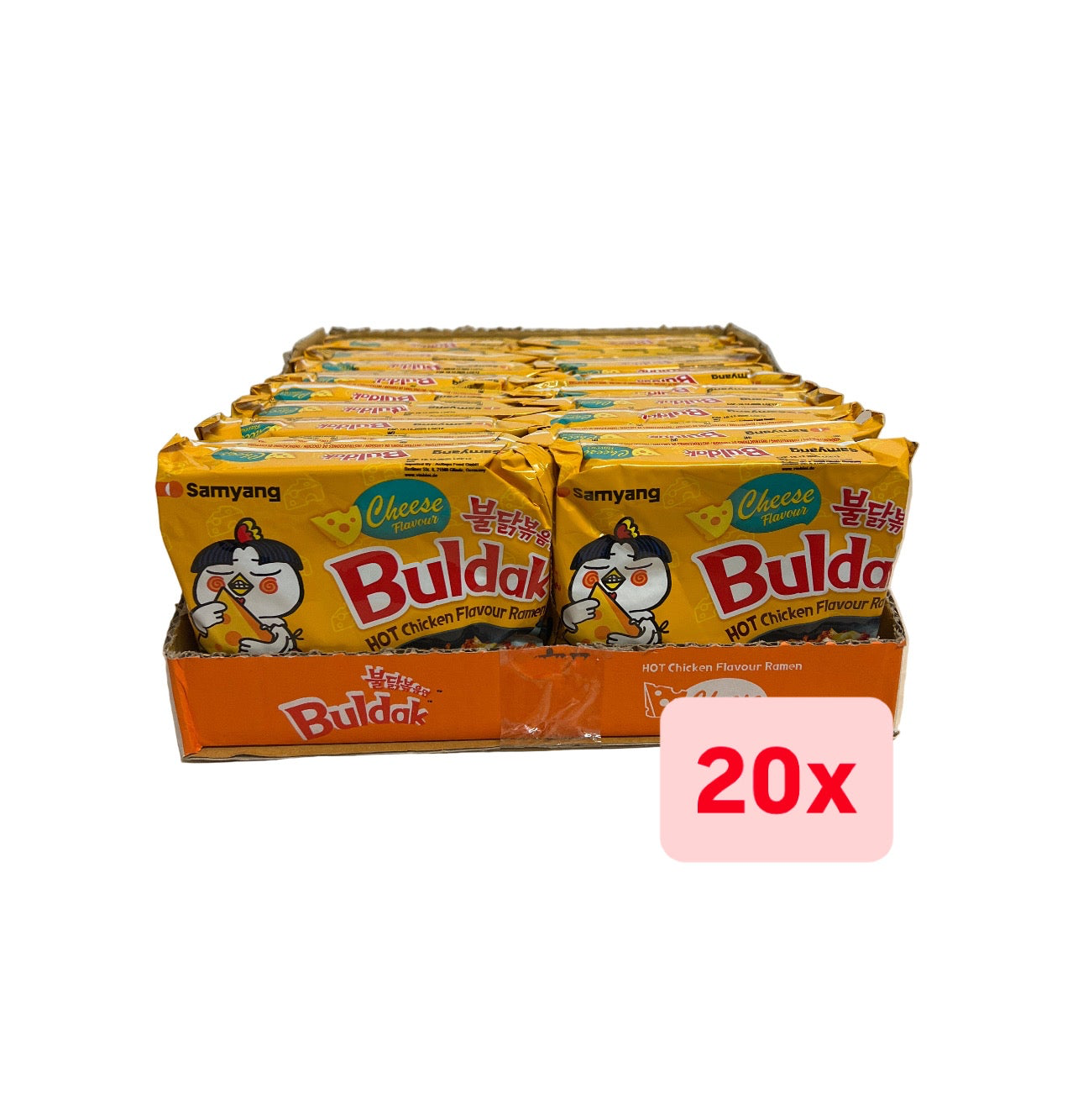 20x Samyang Buldak Hot Chicken Cheese TikTok Viral Bundle 140g | Mindesthaltbarkeitsdatum: 17.12.2025!!!
