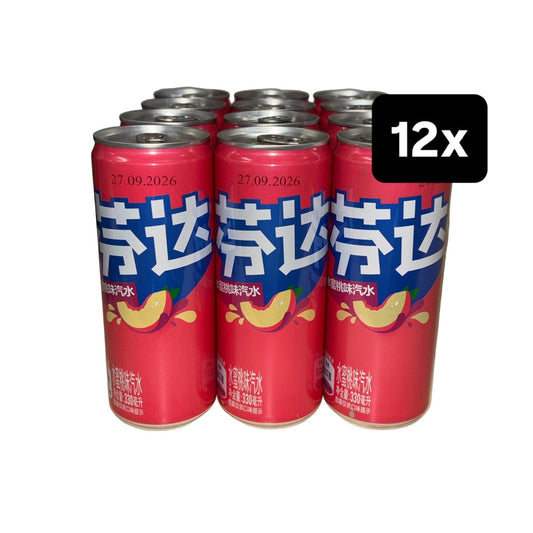 12x Fanta Weißer Pfirsich China Bundle 12x330ml