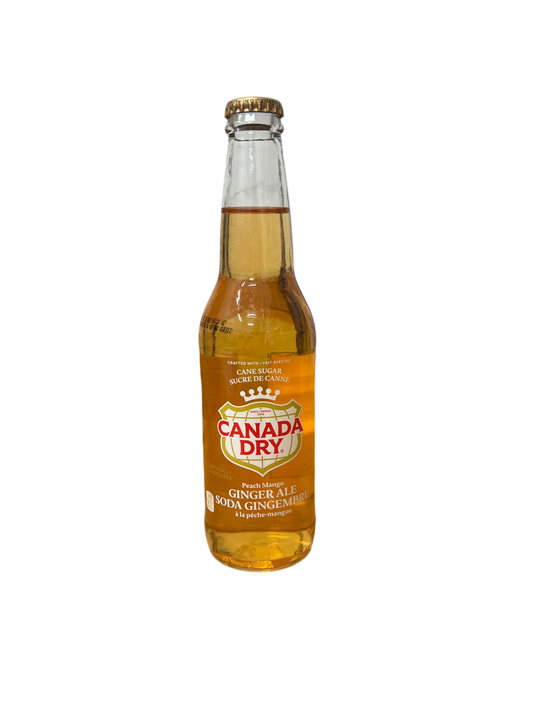 Canada Dry Peach & Mango Glass USA 355ml