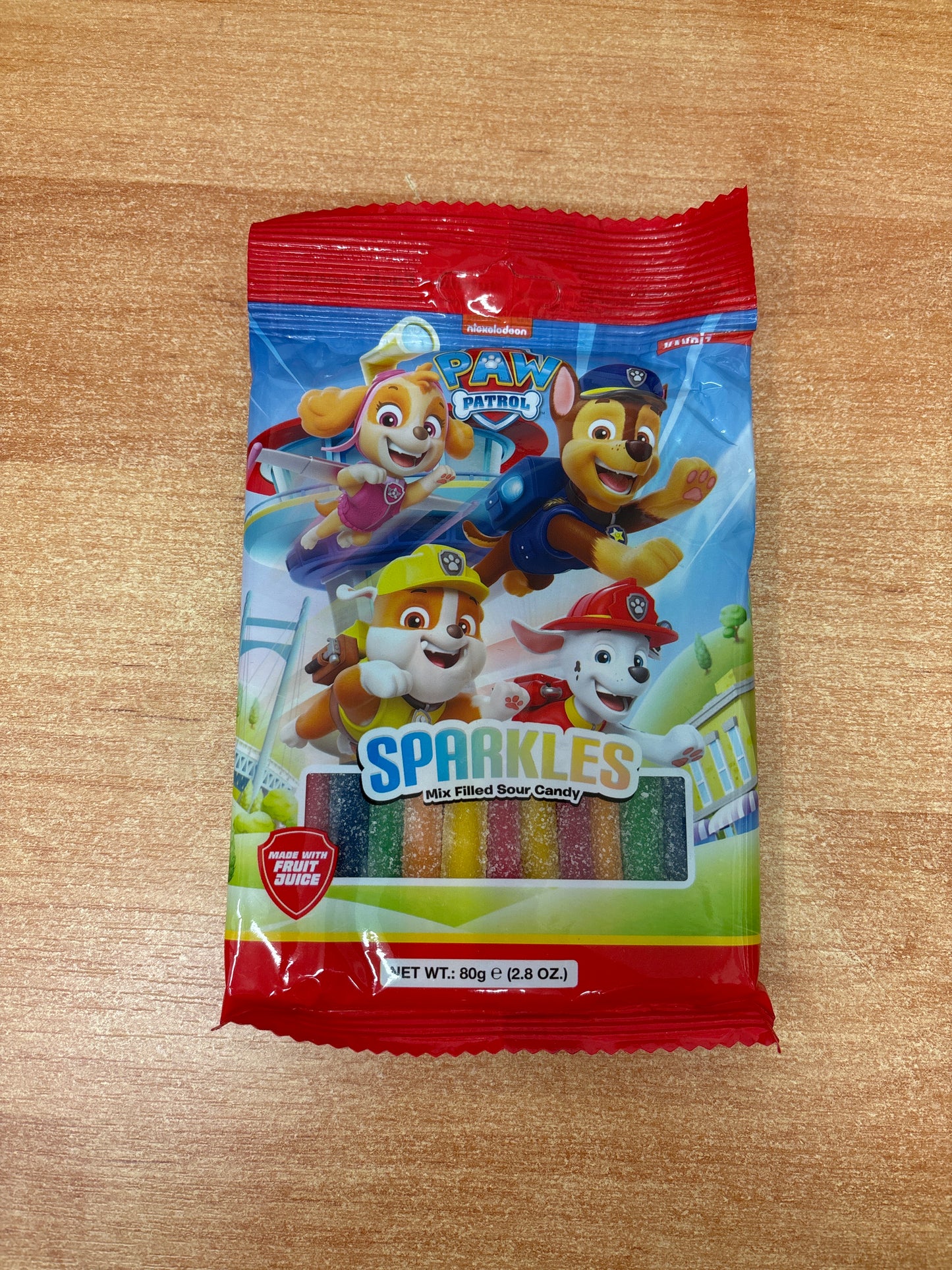 Paw Patrol Sparkles Mix Filled Sour Candy 80g