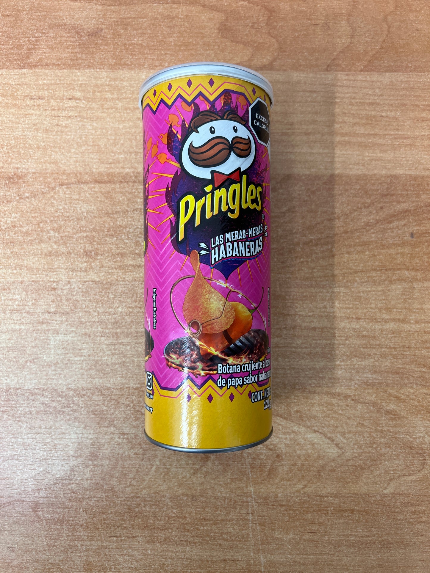 Pringles Las Meras Habaneras Mexico 124g