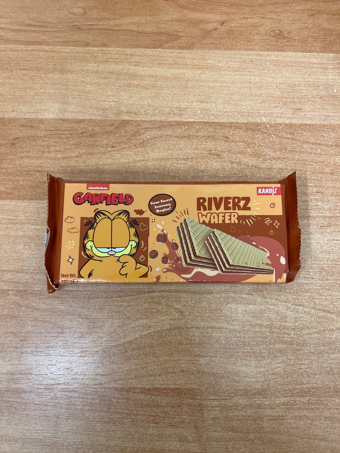 Riverz Wafer Hazelnut Garfield 100g