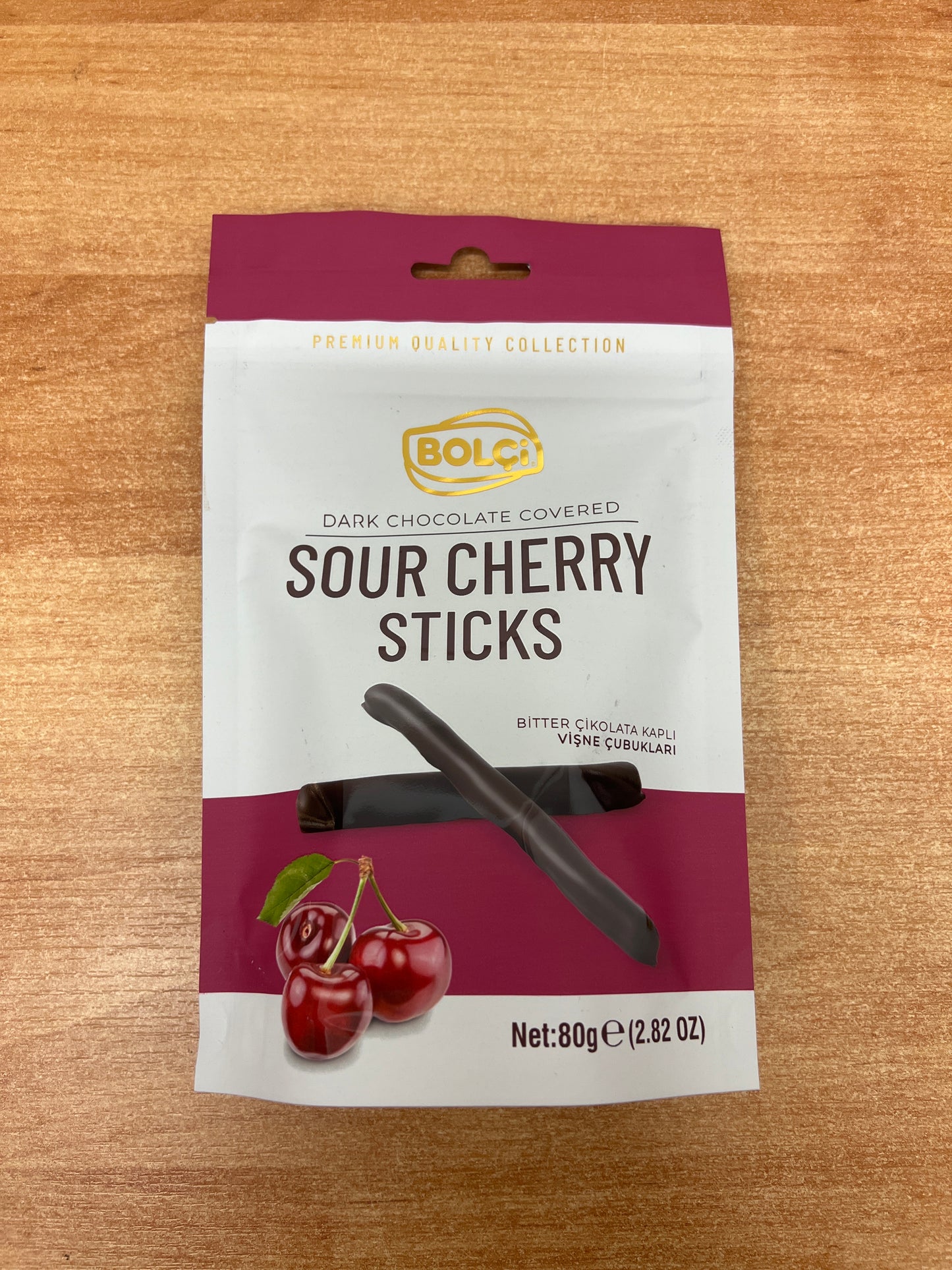 Bolci Sticks Cherry Dark Chocolate 80g