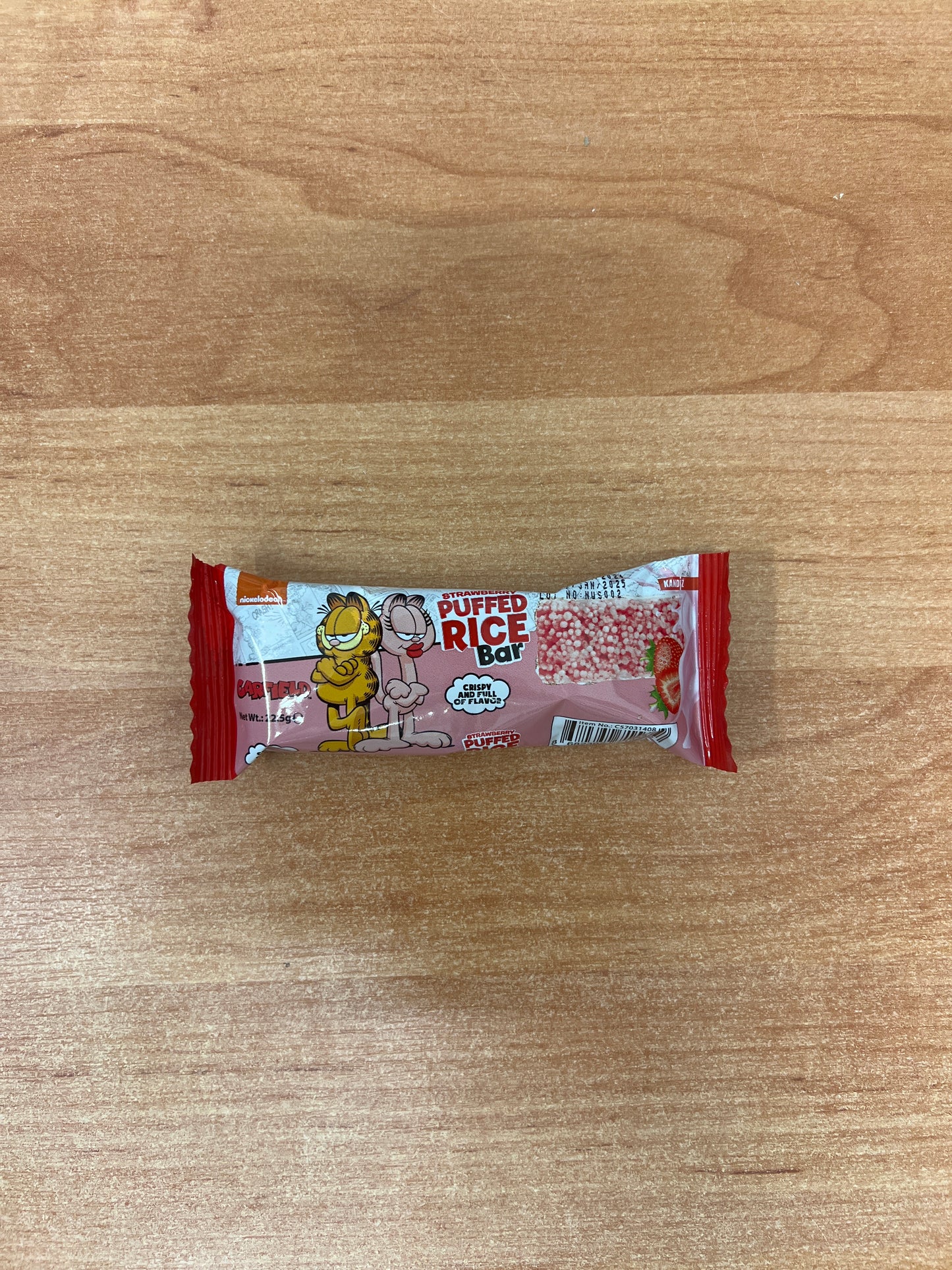 Garfield Puffed Rice Bar Strawberry 22,5g