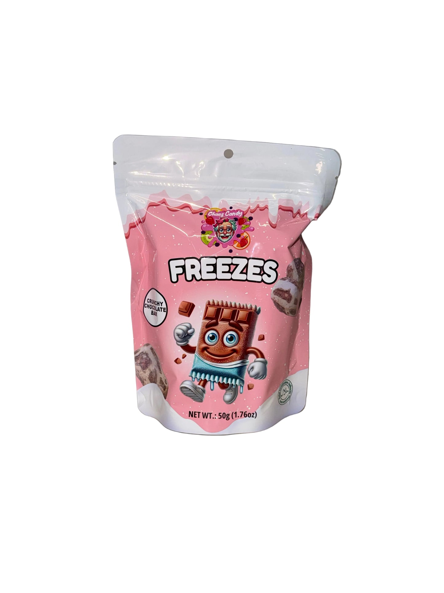 Chaos Candy Freeze Dried Crunchy Chocolate Bar 50g