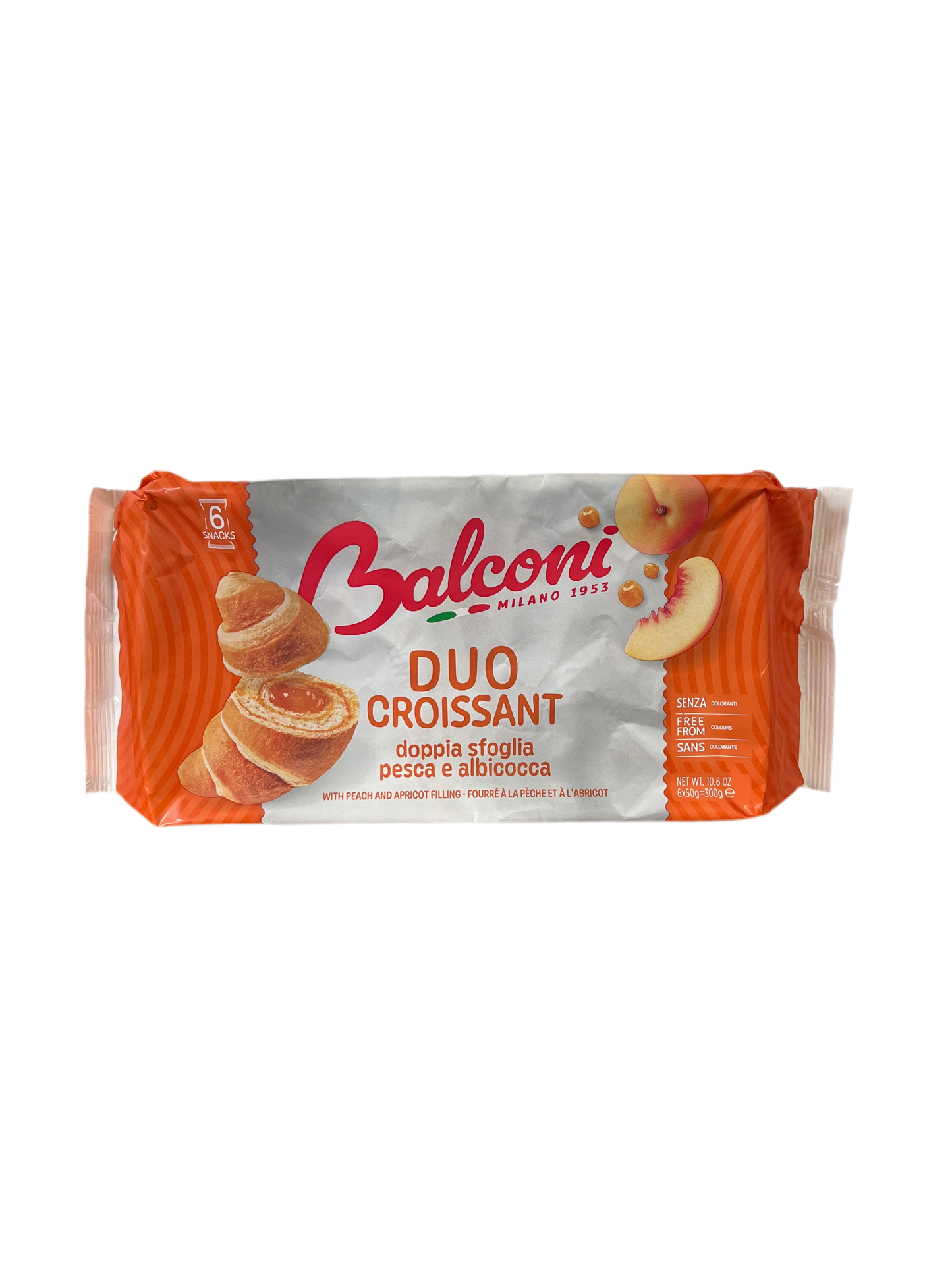 Balconi Duo Croissant Pesca E Albicocca Italien 300g