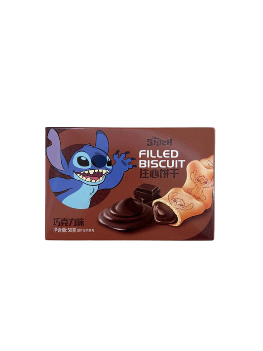 Disney Stitch Filled Biscuit Chocolate Asia 50gt