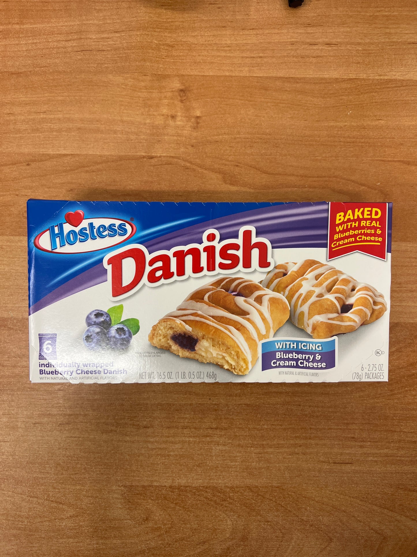 Hostess Danish Blueberry Cheese 468g