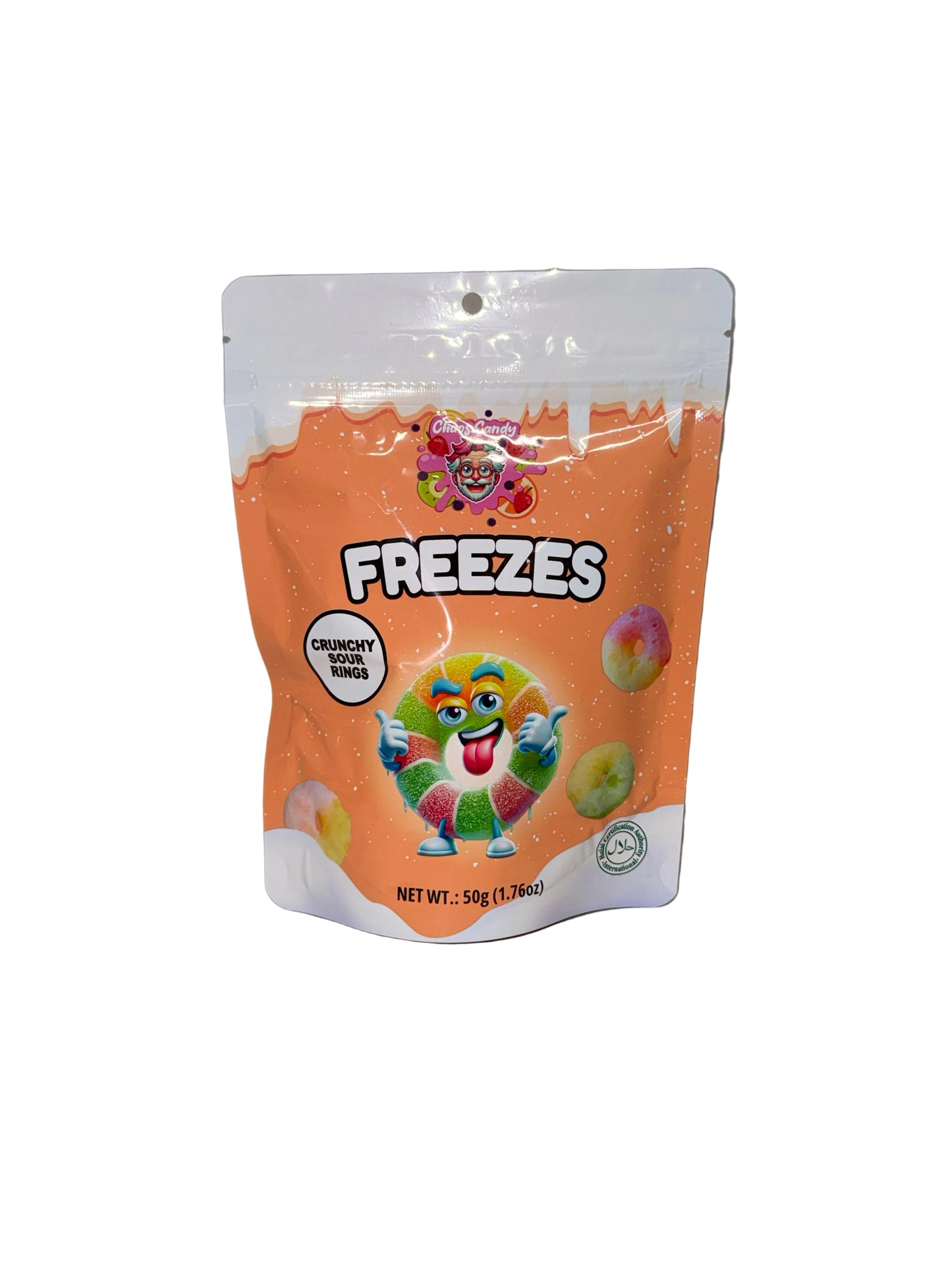 Chaos Candy Freeze Dried Crunchy Sour Rings 50g