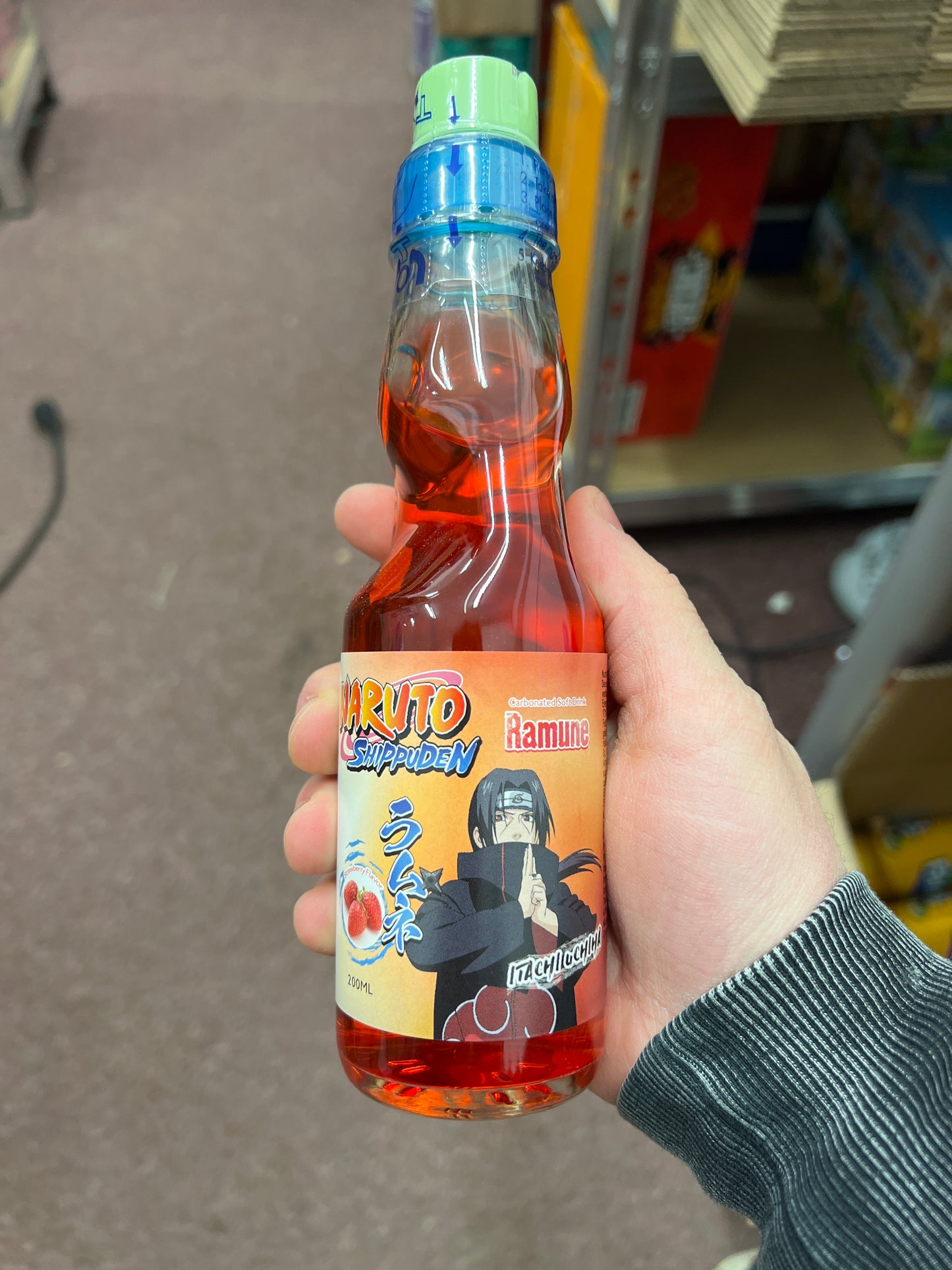 Hata Ramune Naruto Strawberry 200ml