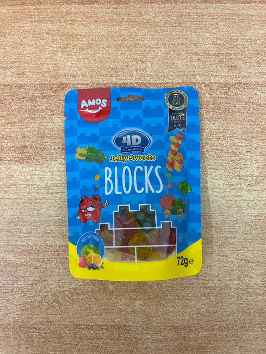 Amos 4D Blocks Gummy 72g