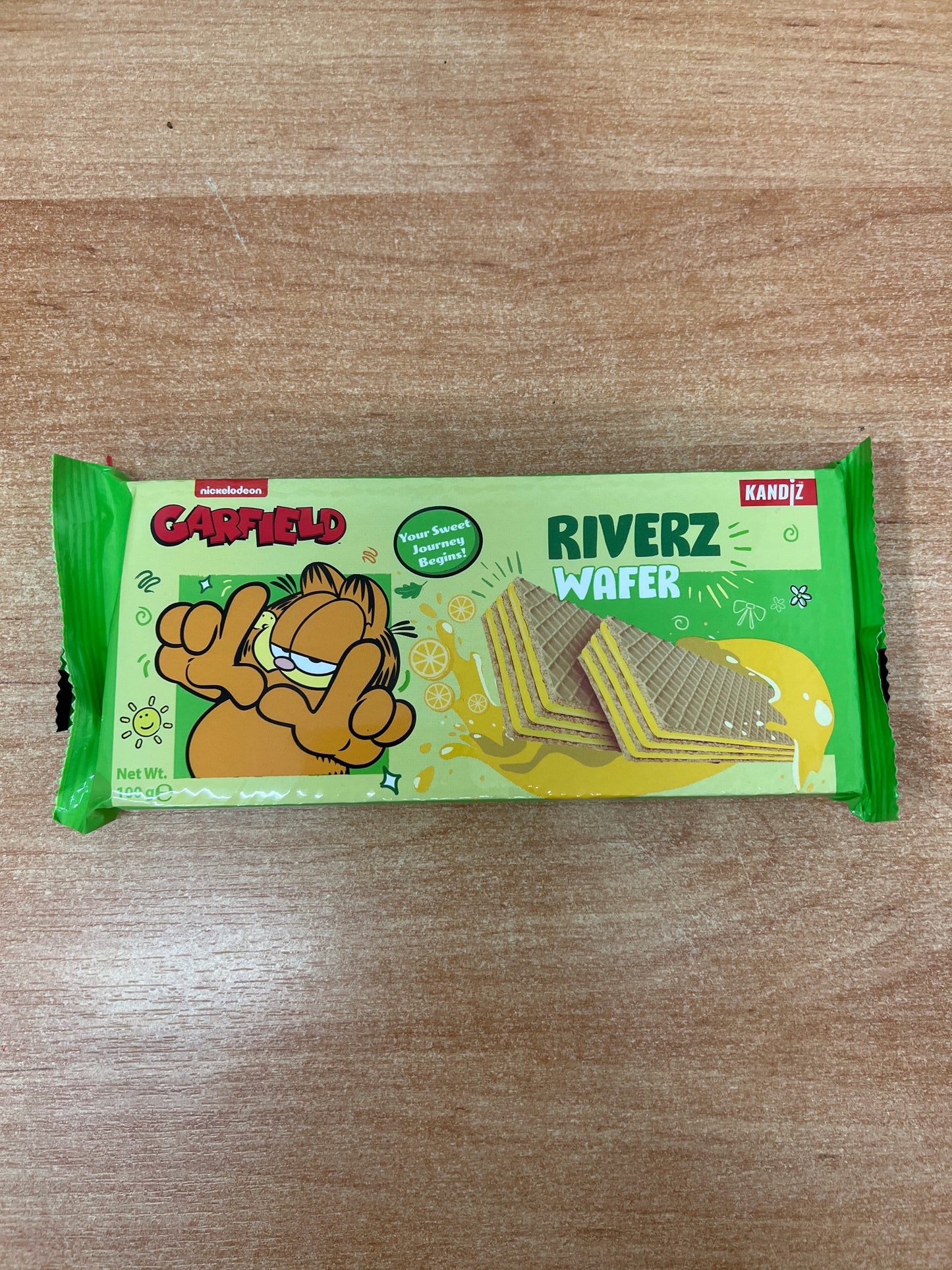 Riverz Wafer Lemon Garfield 100g