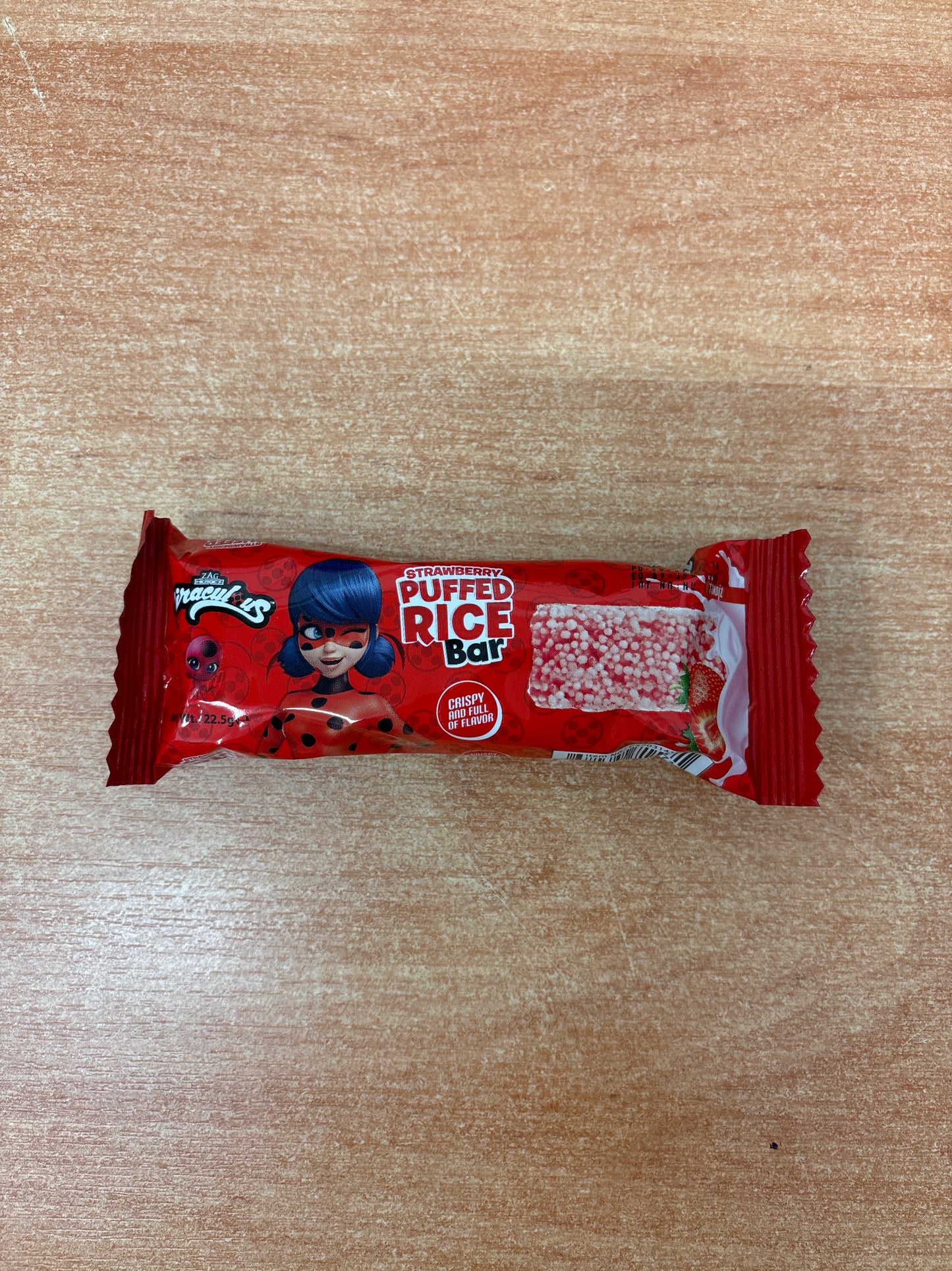 Miraculous Puffed Rice Bar Strawberry 22,5g