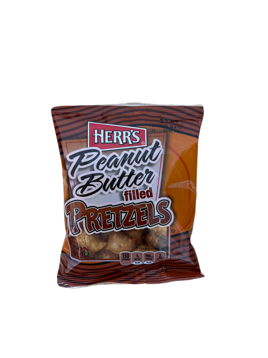 Herr’s Peanut Butter Non Gmo Pretzels USA 113g