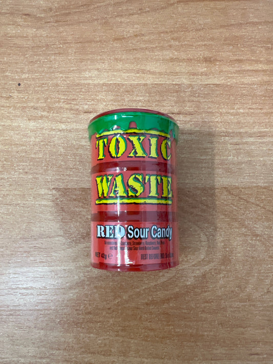 Toxic Waste Red Sour Candy Drum 42g