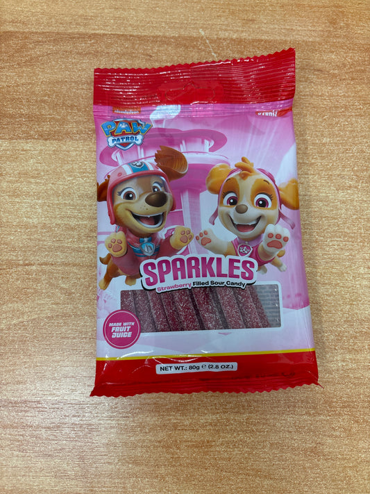 Paw Patrol Sparkles Filled Strawberry 80g