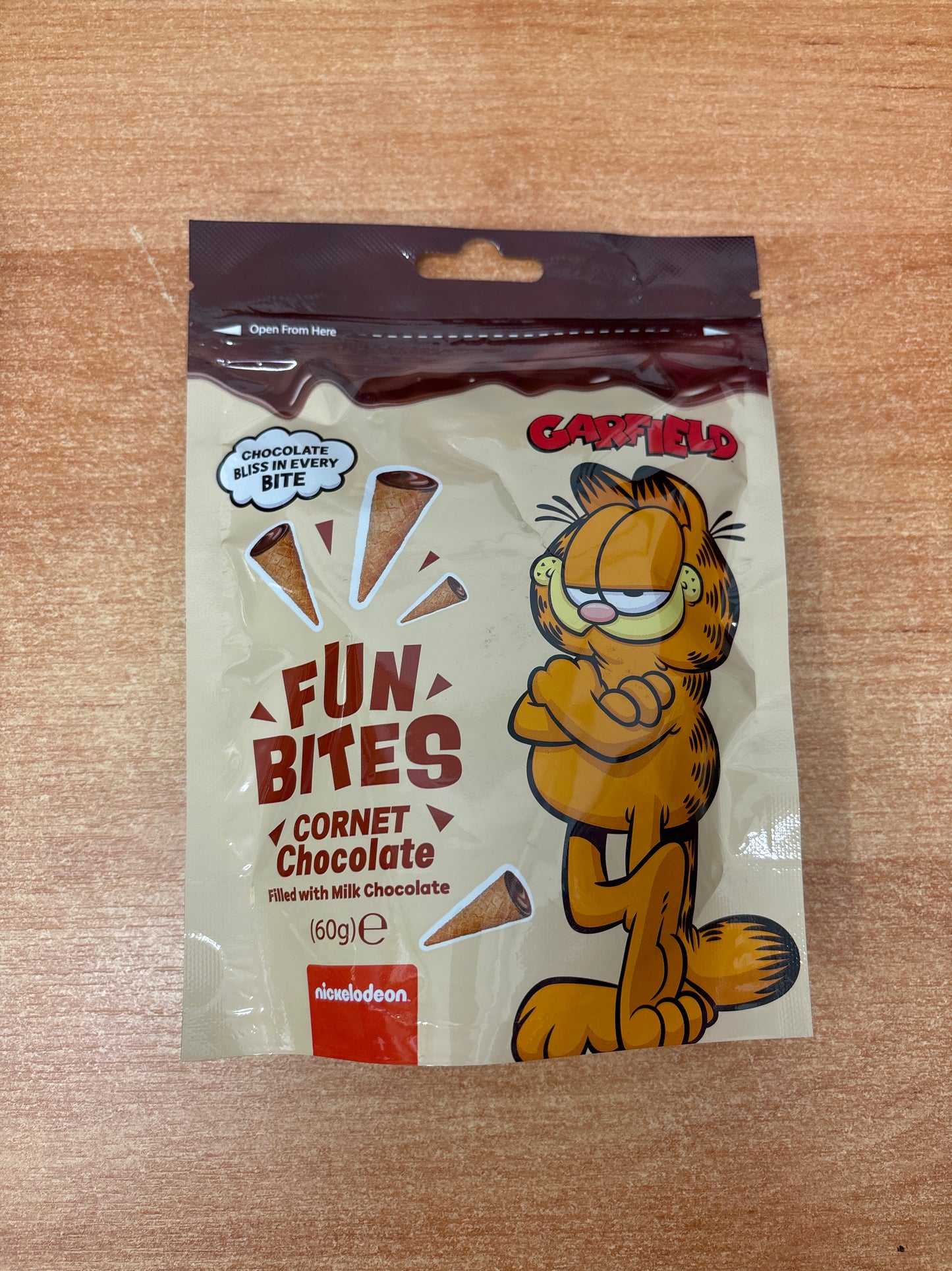 Garfield Fun Bites Choco Cone 60g