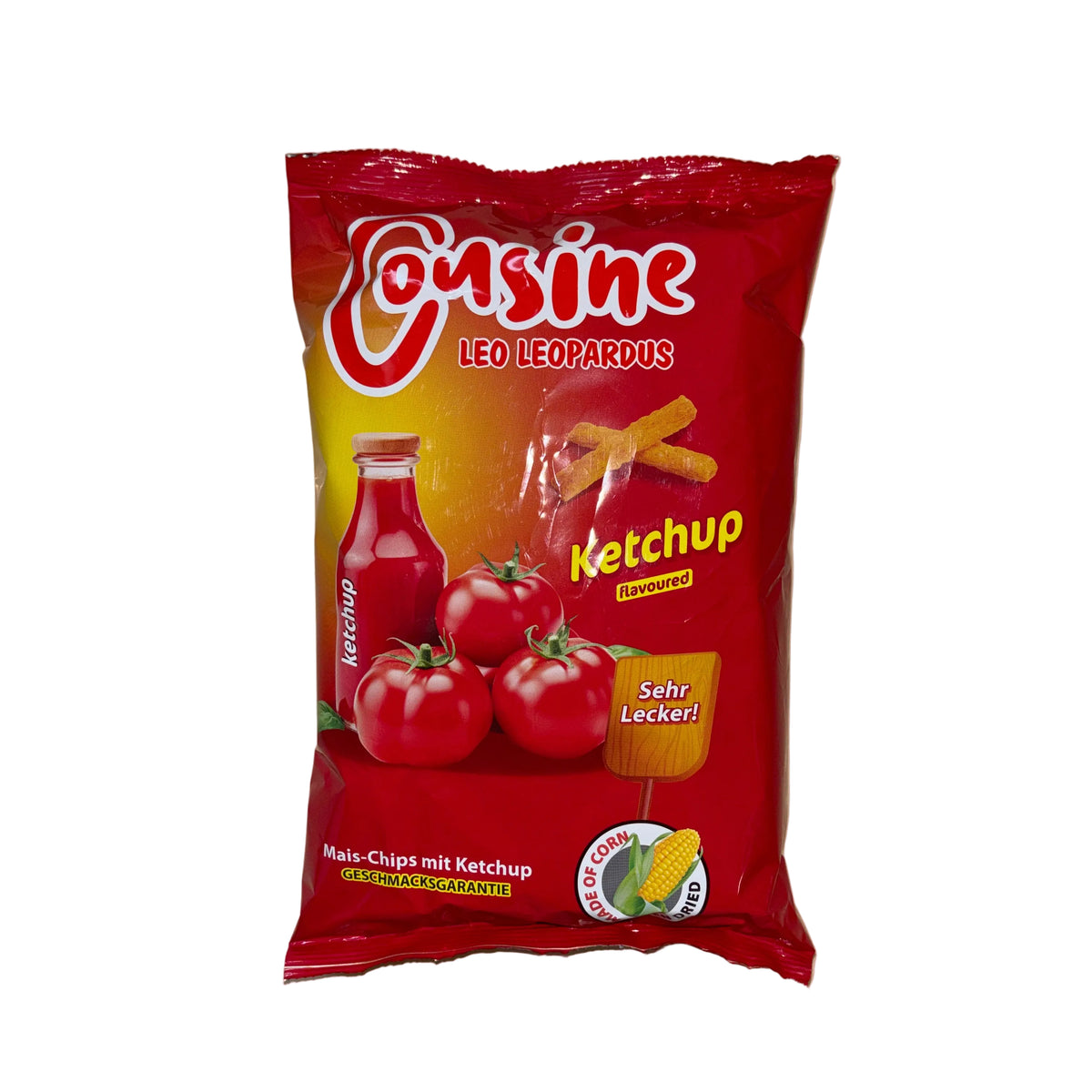 Cousine Leo Mais Chips Ketchup 80g