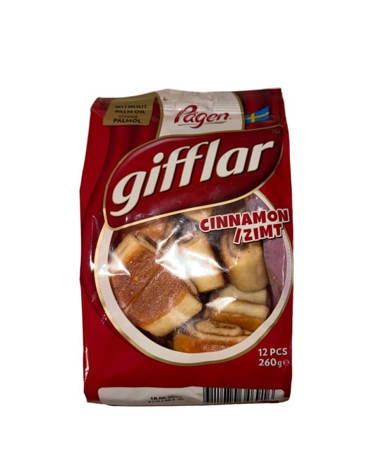 Pagen Gifflar Zimt 260g MHD 18.06.2026