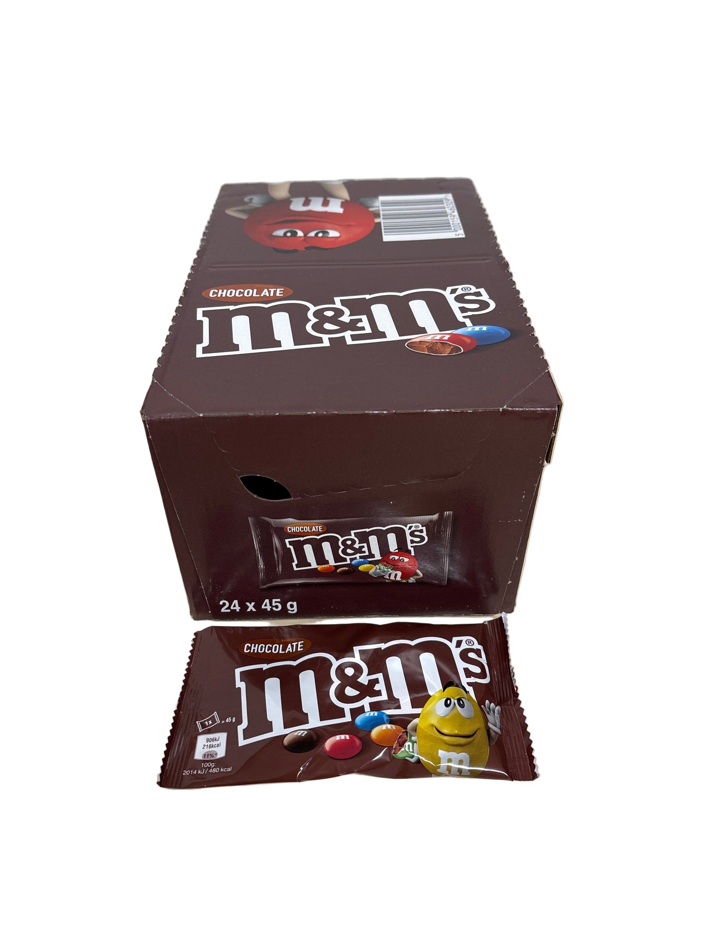 M&M‘s Chocolate Einzelbeutel 24er Karton 24x45g